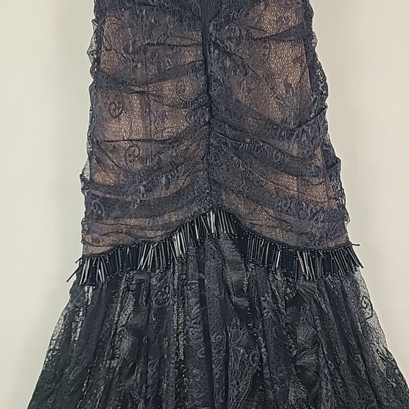 NWT $1100 PATBO Gossamer Corset Maxi Dress Black Sz 2 STUNNING!!! - Picture 13 of 14